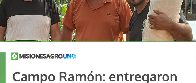 Campo Ramón: entregaron plásticos al vivero municipal para fortalecer la producción