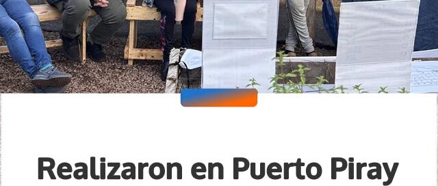 Realizaron en Puerto Piray el primer Taller de Siembra de Semillas Hortícolas